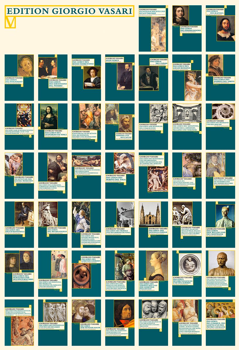 Gesamtausgabe EDITION GIORGIO VASARI in 45 Bänden + Supplementband (Vasari-Edition) Architecture