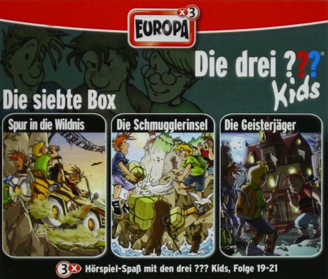 Die drei ???-Kids, 3er Box.Box.7,3 Audio-CDs: Folgen 19-21. Spur in die Wildnis; Die Schmugglerinsel; Die Geisterjäger Novels & Short Stories