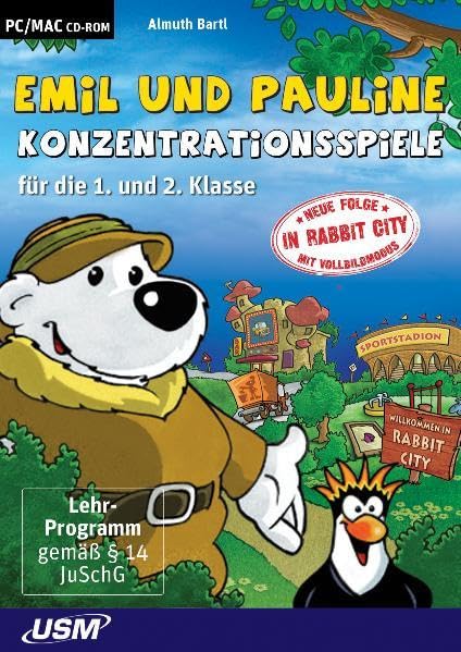 Emil und Pauline in Rabbit City - Konzentrationsspiele für die 1. und 2. Klasse (CD-ROM) software