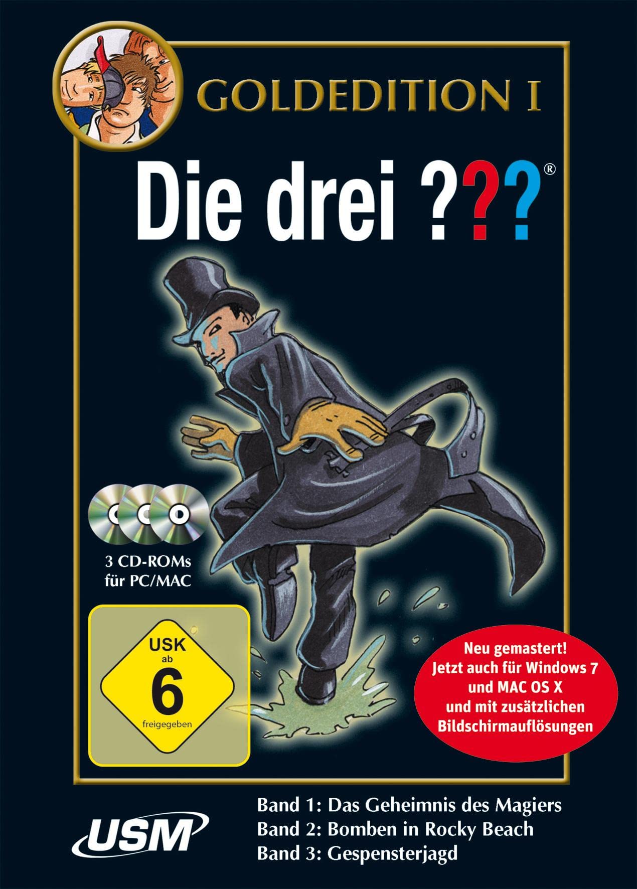 Die drei ??? Goldedition. Band 1-3 (drei Fragezeichen) / Windows Vista/XP/2000/ME/98SE PC