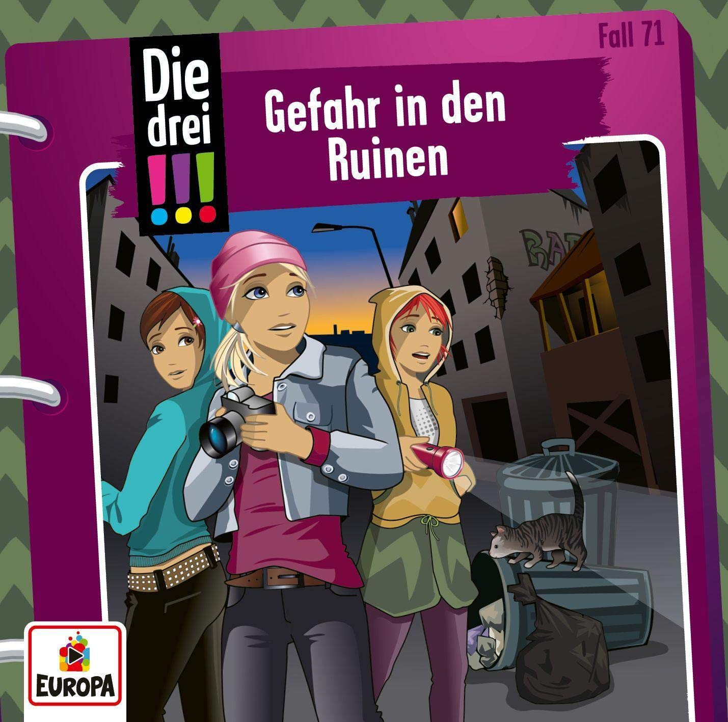 Die drei !!! - Gefahr in den Ruinen,1 Audio-CD Novels & Short Stories