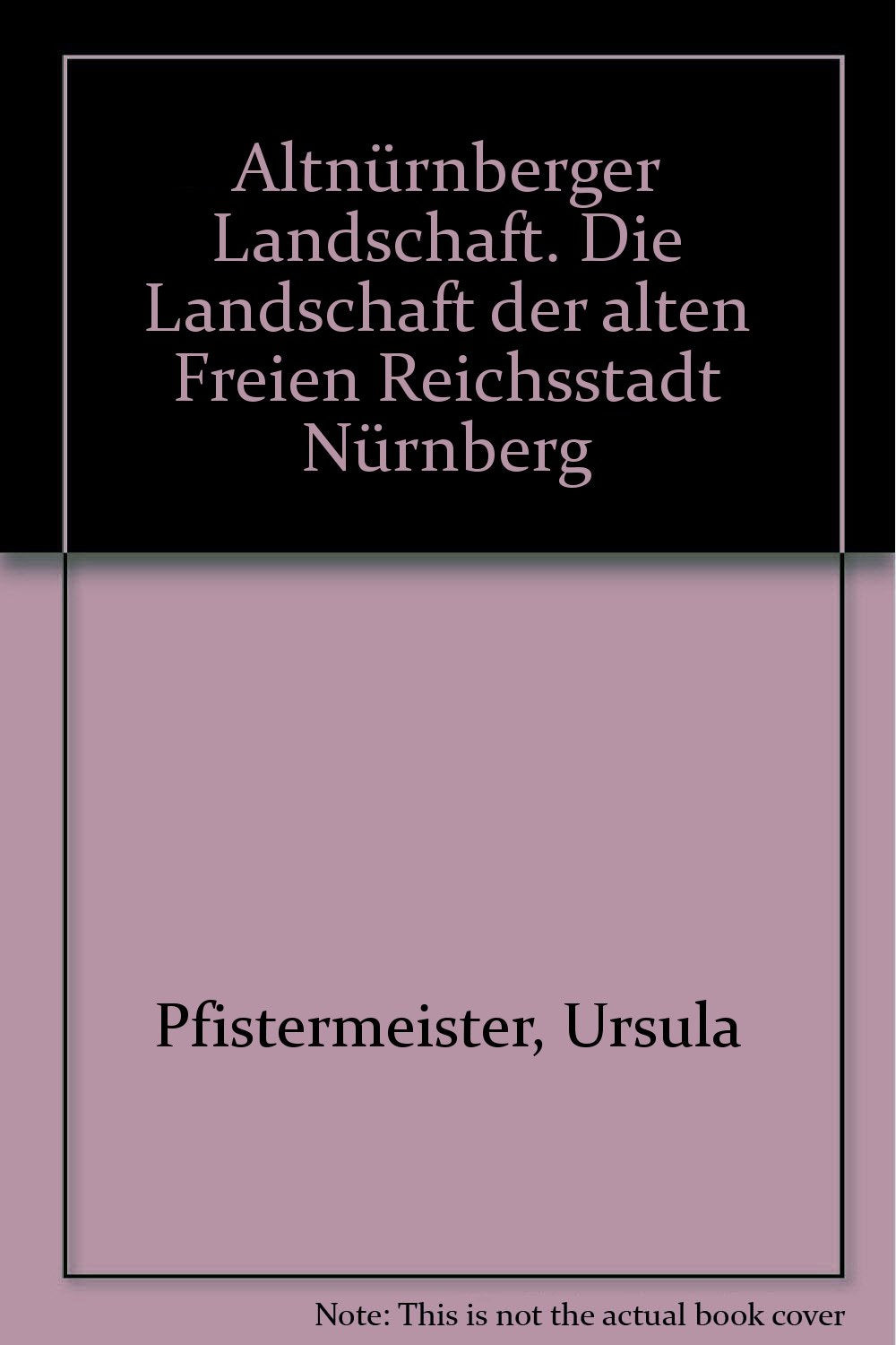Altnürnberger Landschaft. Die Landschaft der alten Freien Reichsstadt Nürnberg Books