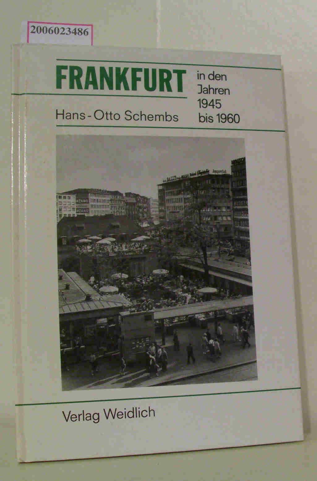 Frankfurt in den Jahren 1945 bis 1960 Books