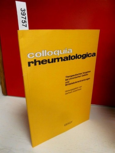 Therapeutisches Vorgehen bei chronischen Gelenk- und Wirbelsäulenerkrankungen Medicine