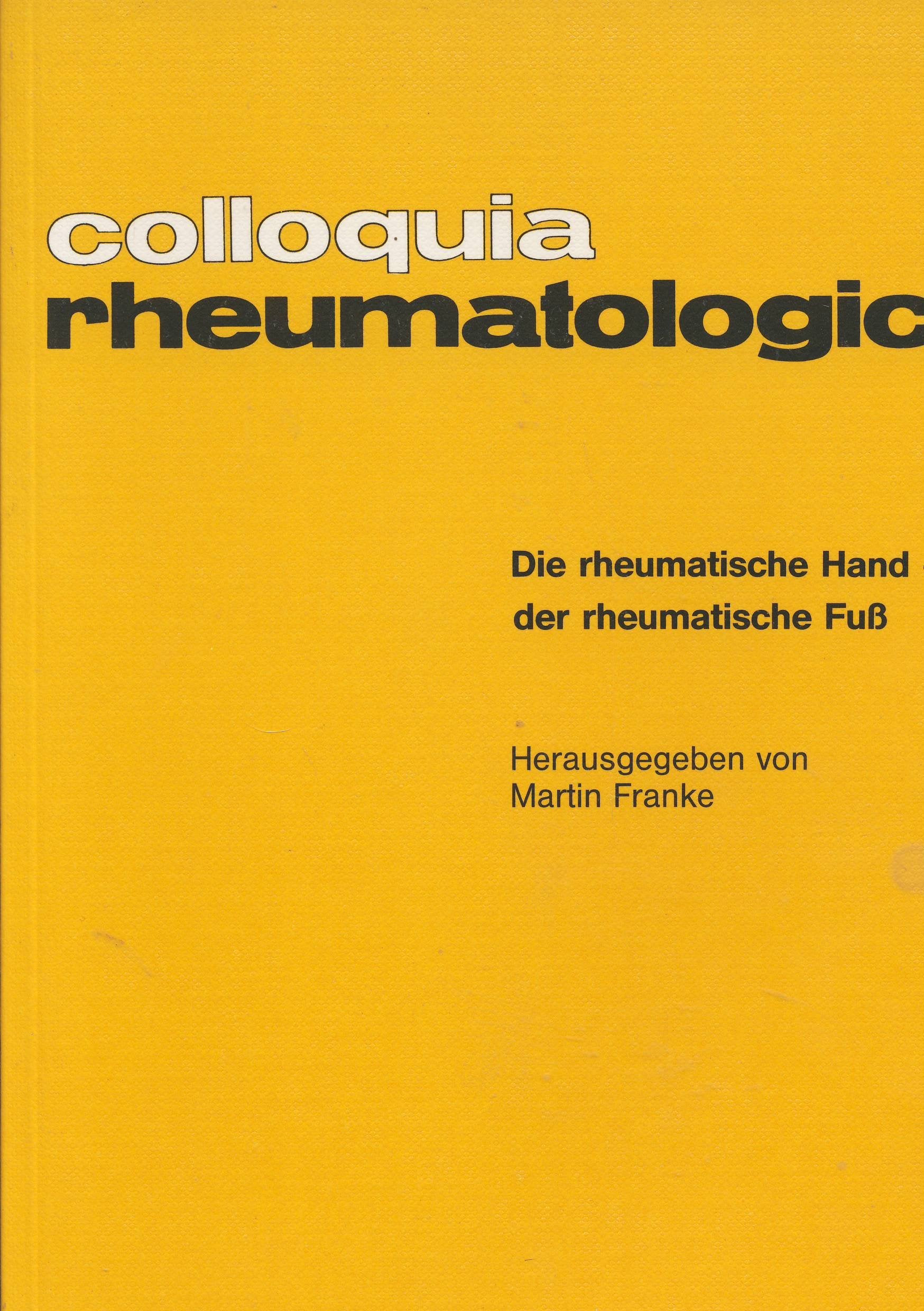 Die rheumatische Hand - der rheumatische Fuss Books