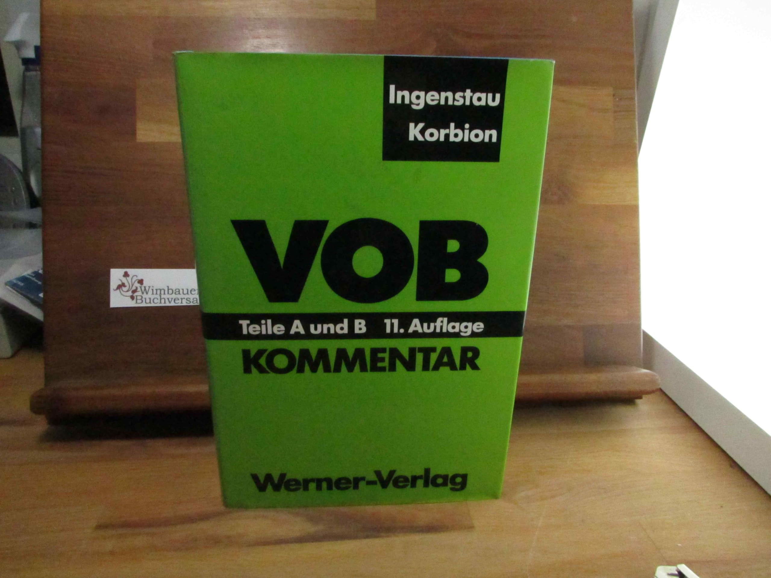 VOB Teile A und B, DIN 1960/61 (Fassung 1988). Kommentar. (6937 519) Business, Finance & Career
