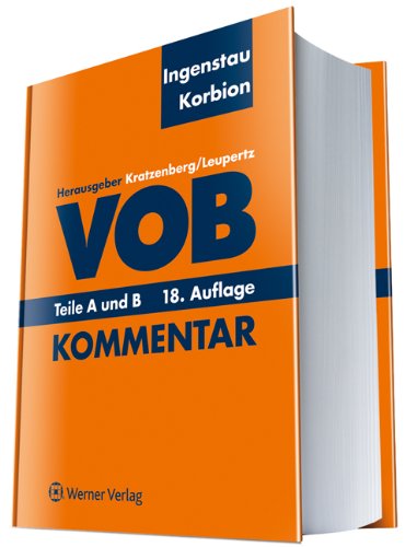 VOB Teile A und B: Kommentar Law