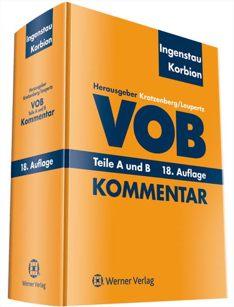 VOB Teile A und B: Kommentar Law