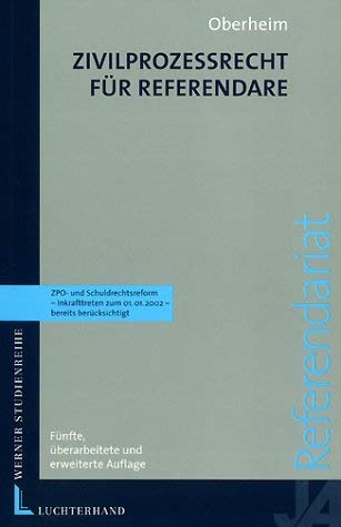 Zivilprozessrecht für Referendare Law