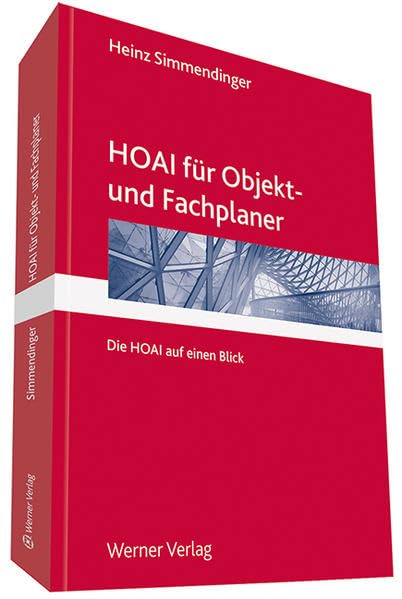 HOAI 2013 für Objekt- und Fachplaner Law