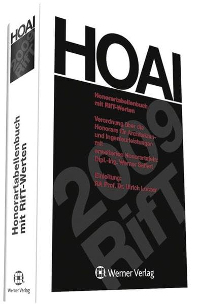 HOAI 2009 - Honorartabellenbuch mit RiFT-Werten Law
