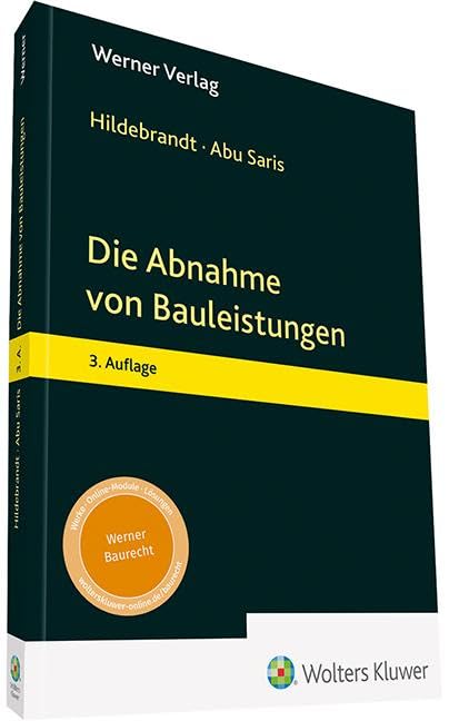 Die Abnahme von Bauleistungen Law