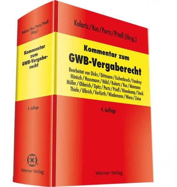 Kommentar zum GWB-Vergaberecht Law