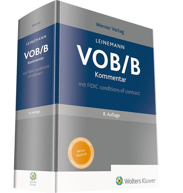 VOB/B Kommentar: mit FIDIC conditions of contract Kommentar Law