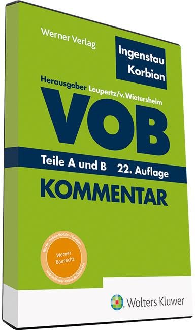 VOB Teile A und B ( DVD ): Kommentar Law