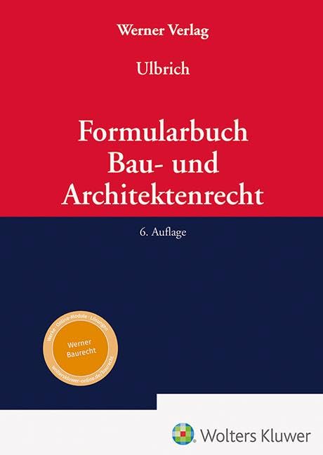 Formularbuch Bau- und Architektenrecht Law