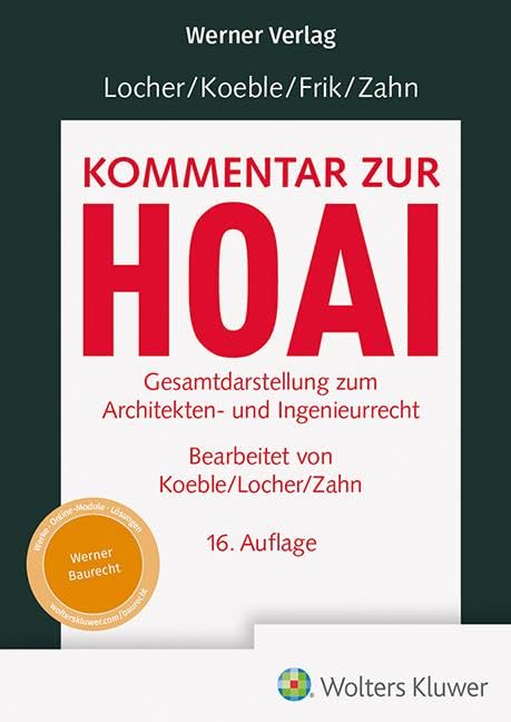 Kommentar zur HOAI Law