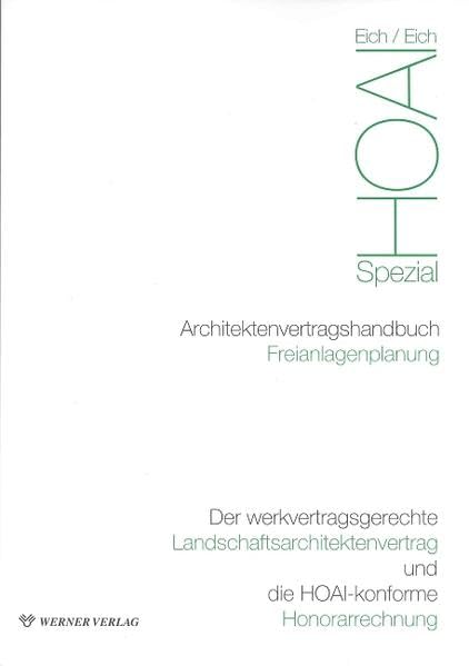 Architektenvertragshandbuch Freianlagenplanung Law