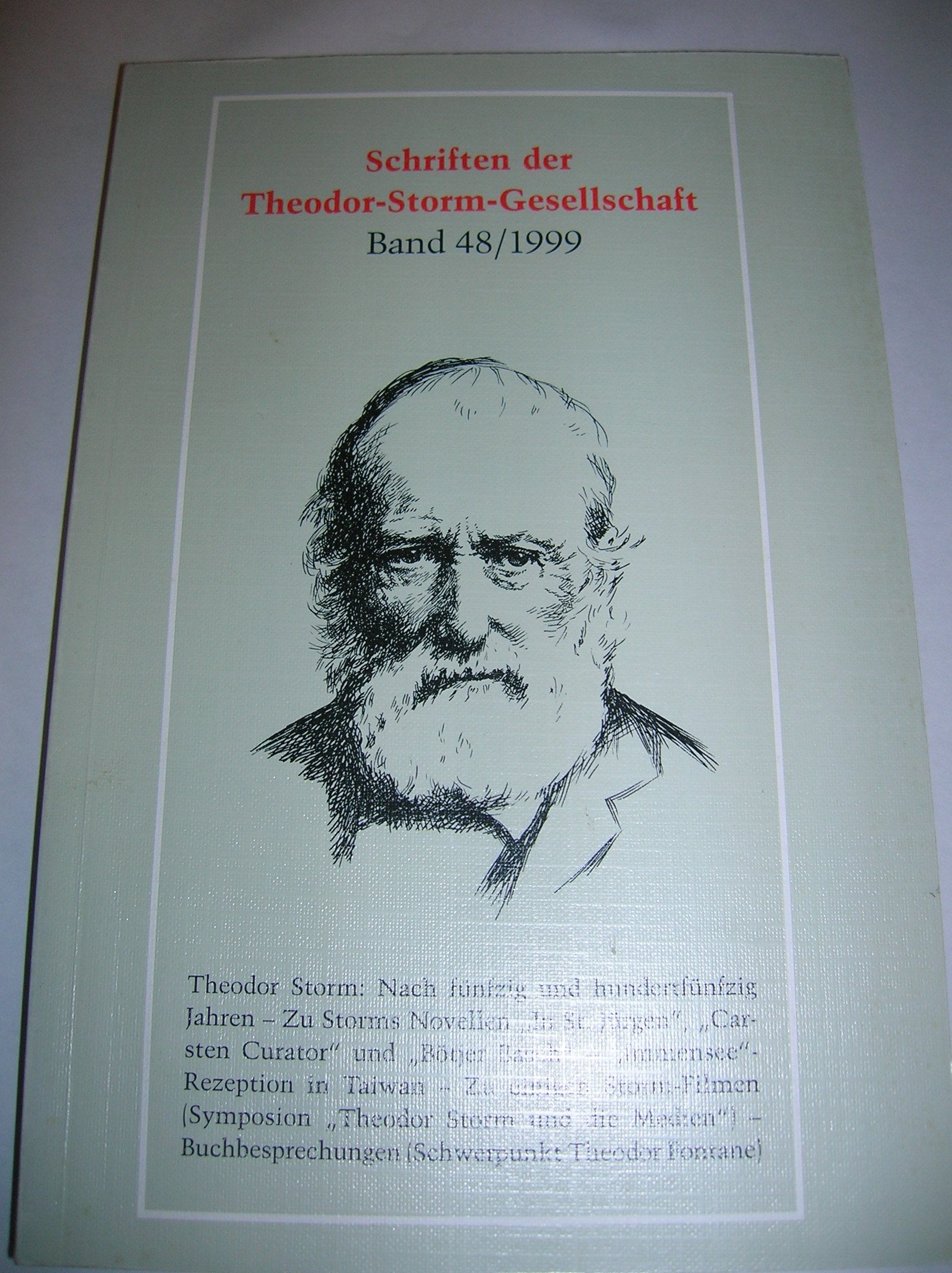 Schriften der Theodor-Storm-Gesellschaft Contemporary literature