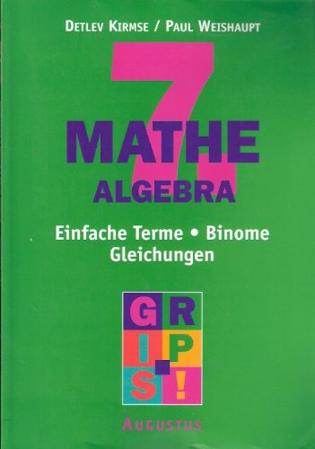 Product Image: Mathe 7. Klasse. Algebra. Einfache Terme, Binome, Gleichungen