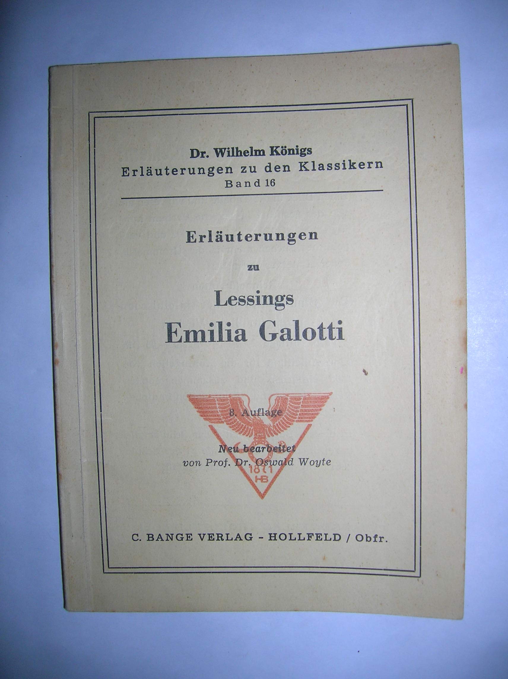 Erläuterungen zu Lessings Emilia Galotti. Books