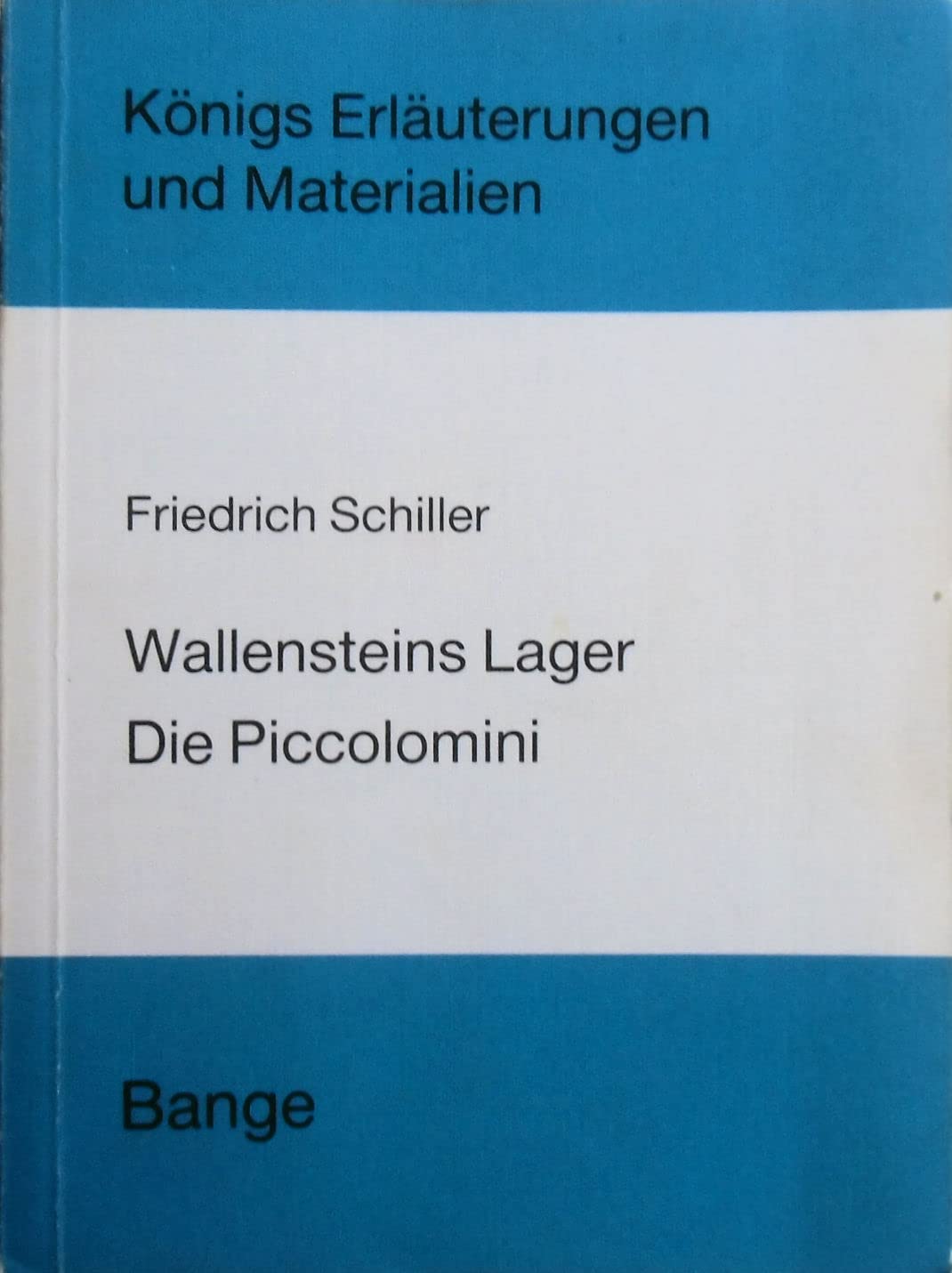 Wallensteins Lager / Die Piccolomini Contemporary literature