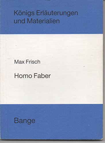 Erlauterungen zu Max Frisch Homo faber (Königs Erläuterungen) Contemporary literature Books
