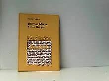Thomas Mann: Tonio Kröger. Bausteine Deutsch book