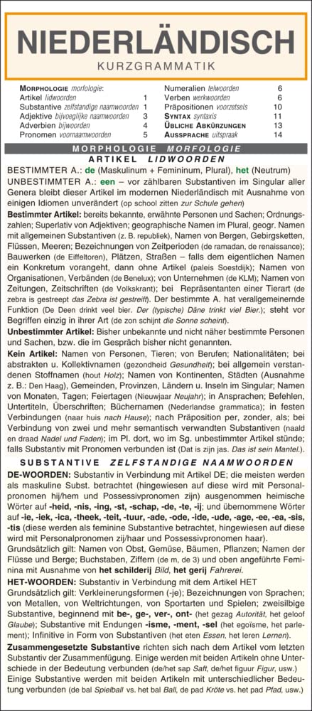Niederländisch - Kurzgrammatik. Die komplette Grammatik anschaulich und verständlich dargestellt Foreign Languages ​​& Dictionaries