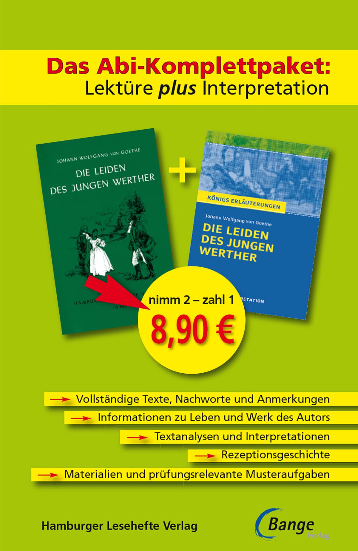 Die Leiden des jungen Werther – Das Abi-Komplettpaket: Lektüre plus Interpretation.: Königs Erläuterung mit kostenlosem Hamburger Leseheft Professional & Reference Books