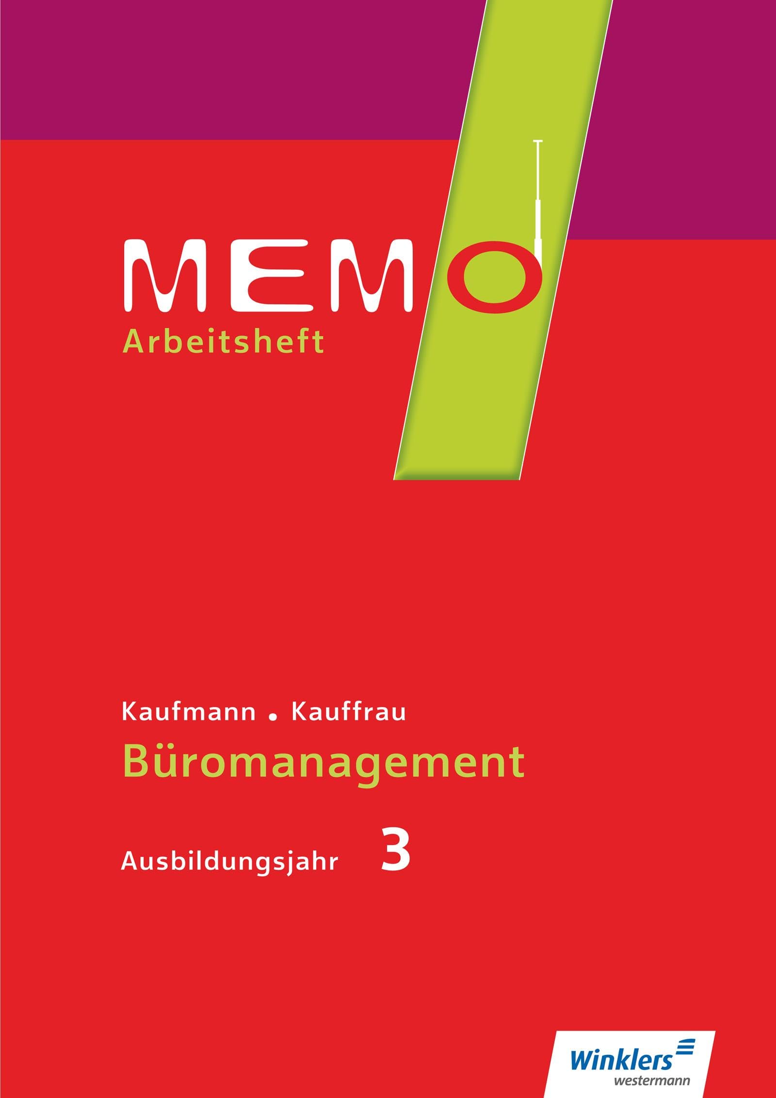 MEMO 3. Ausbildungsjahr. Arbeitsheft book