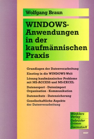 Windows-Anwendungen in der kaufmännischen Praxis Books