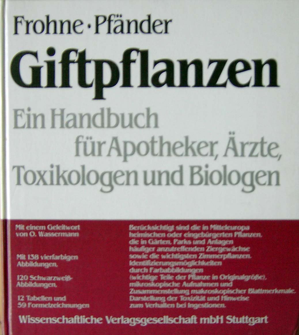 Giftpflanzen. Books