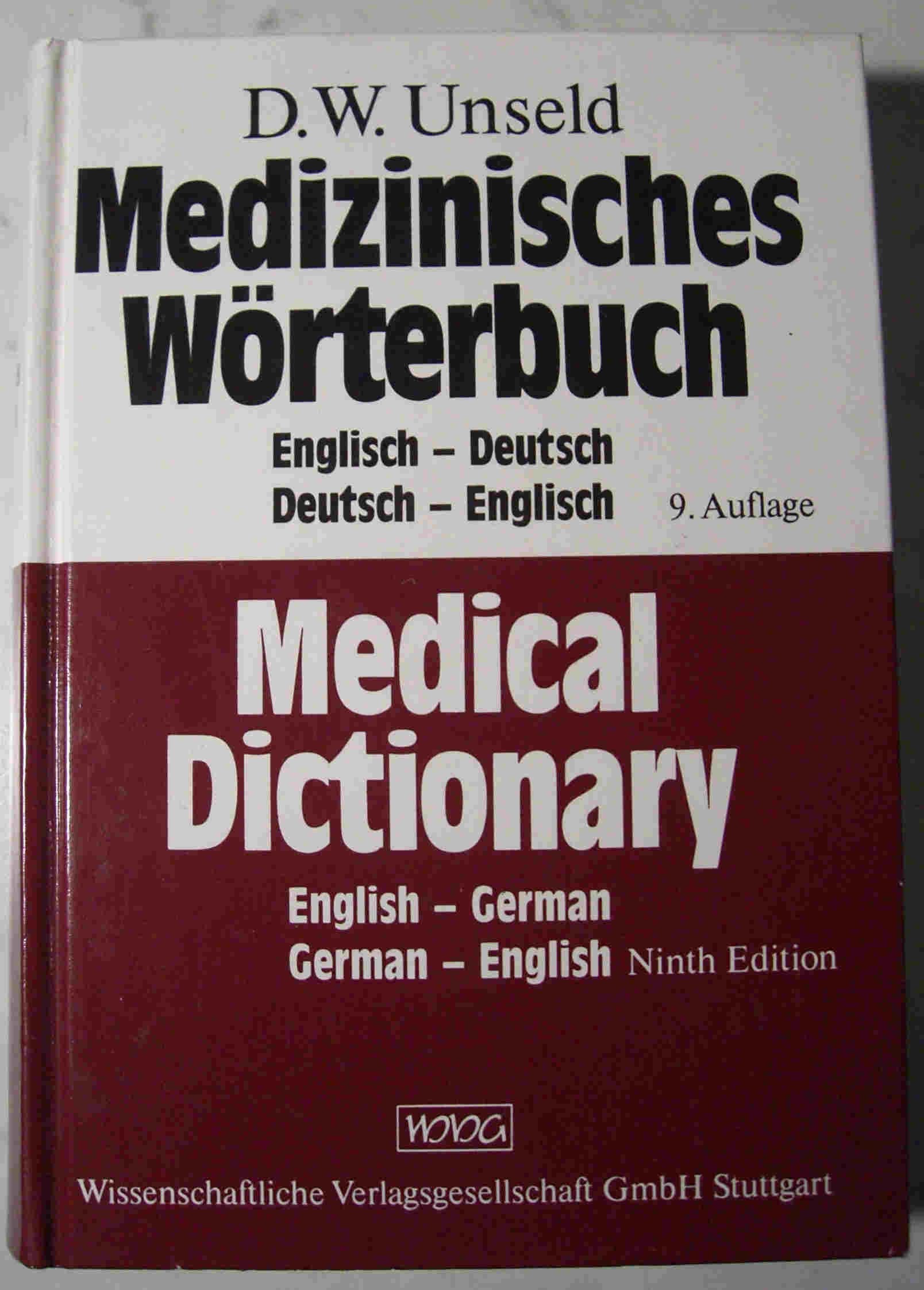Medical Dictionary of the English and German Languages Medicine