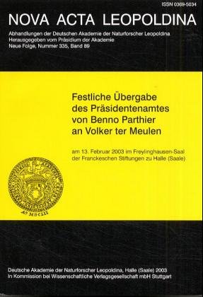 Festliche Übergabe des Präsidentenamtes von Benno Parthier an Volker ter Meulen Business & Technology