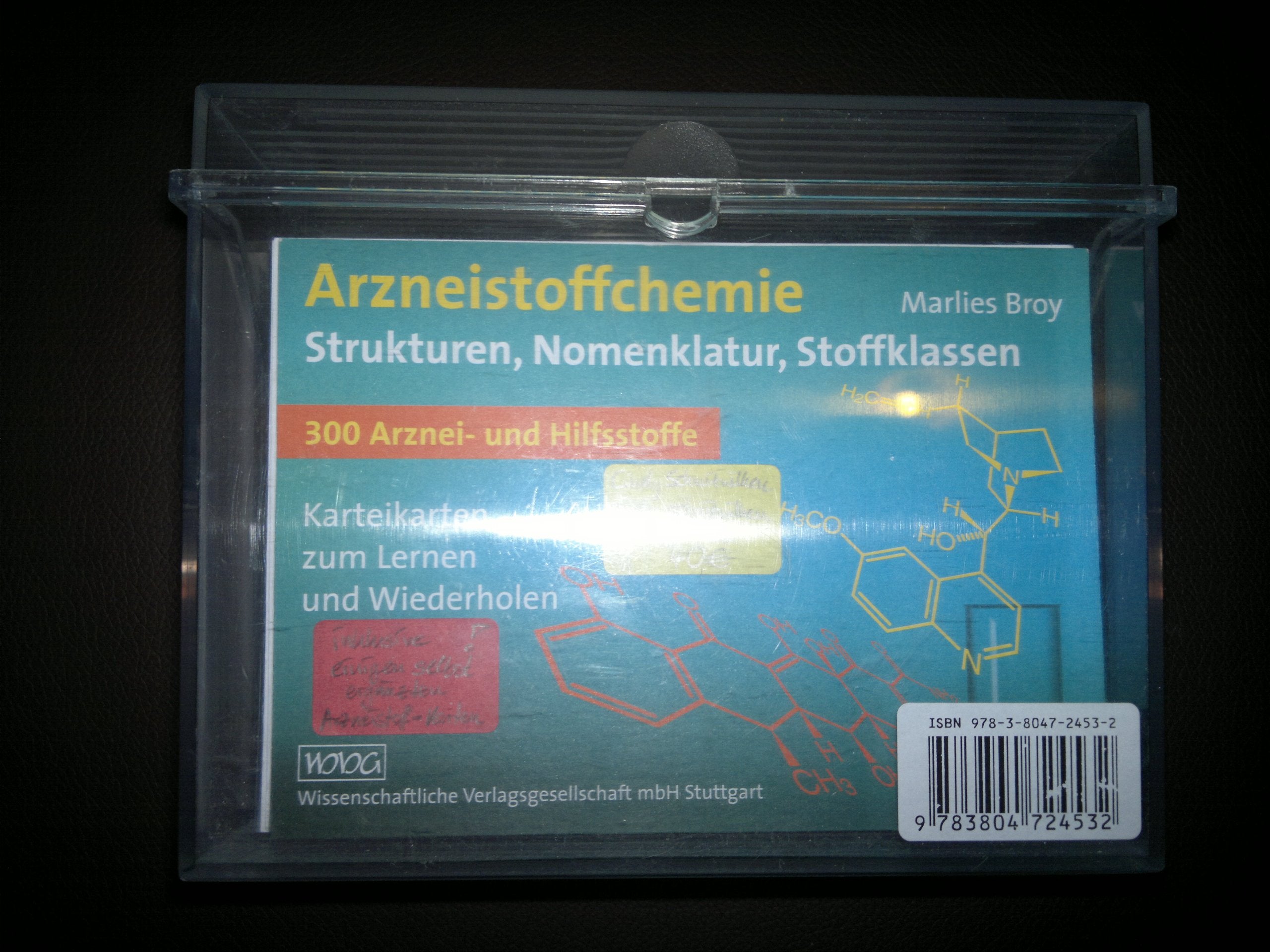 Arzneistoffchemie: Strukturen, Nomenklatur, Stoffklassen 300 Arznei- und Hilfsstoffe Karteikarten zum Lernen und Wiederholen Business, Finance & Career