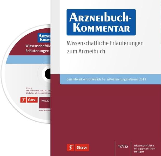 Arzneibuch-Kommentar DVD/Online VOL 62 Medicine