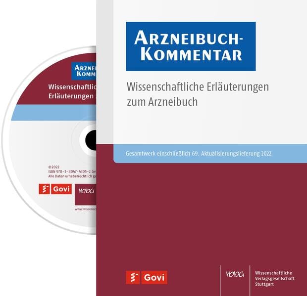 Arzneibuch-Kommentar DVD/Online VOL 69 Medicine