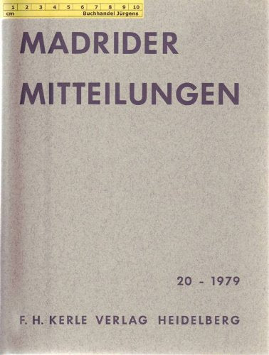 Madrider Mitteilungen, Ln, Bd.20, 1979 Film, Art & Culture