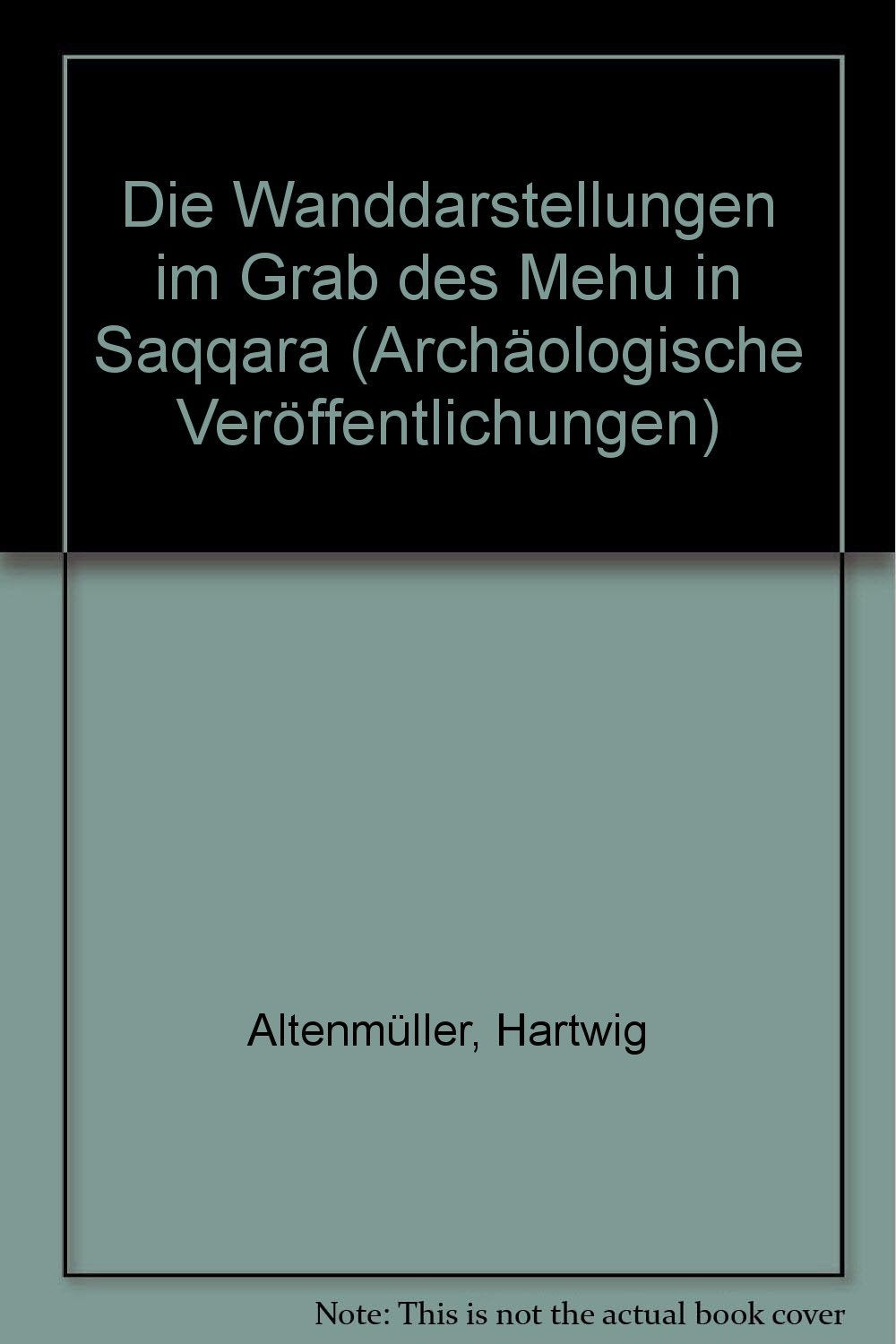 Die Wanddarstellungen im Grab des Mehu in Saqqara (Archäologische Veröffentlichungen des Deutschen Archäologischen Instituts. Abteilung Kairo) Film, Art & Culture