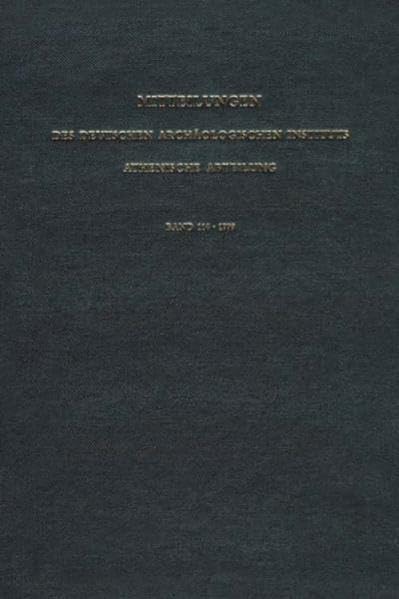 Mitteilungen des Deutschen Archäologischen Instituts, athenische Abteilung Natural Sciences