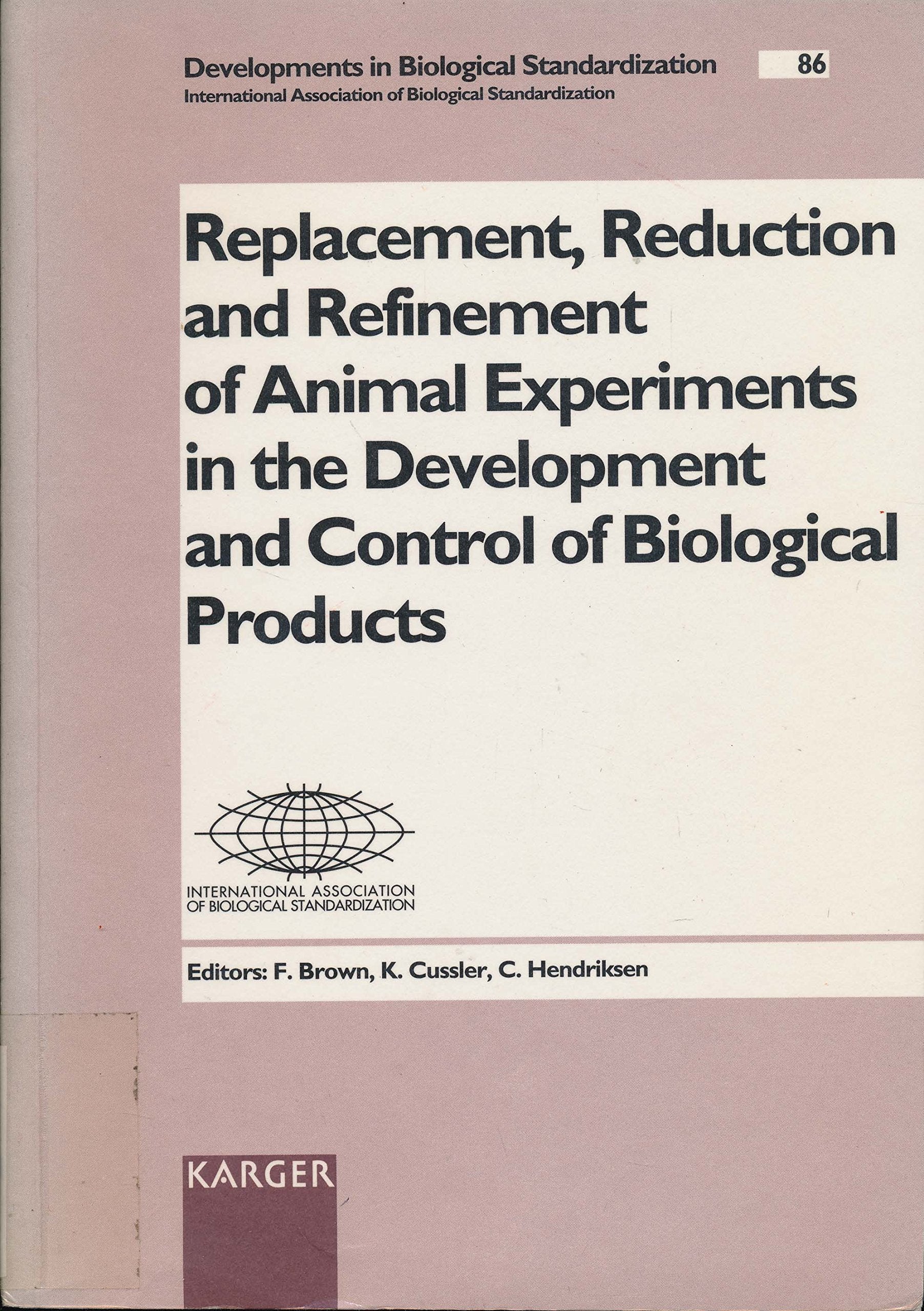Developments in Biological Standardization. Siehe auch: Progress in Immunobiological Standardization / Symposia Series in Immunobiological ... Symposium, Langen, November 1994. Medicine
