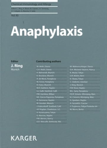 Anaphylaxis (Chemical Immunology and Allergy, Band 95) Medicine