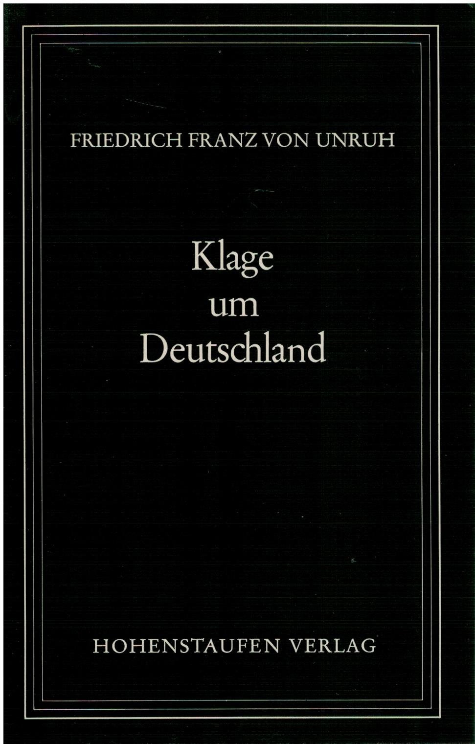 Klage um Deutschland Politics & History