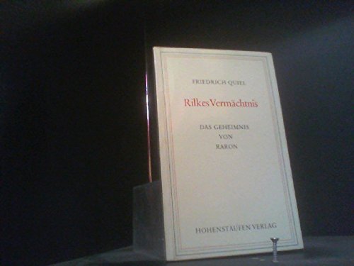 Rilkes Vermächtnis. Das Geheimnis von Raron. Books