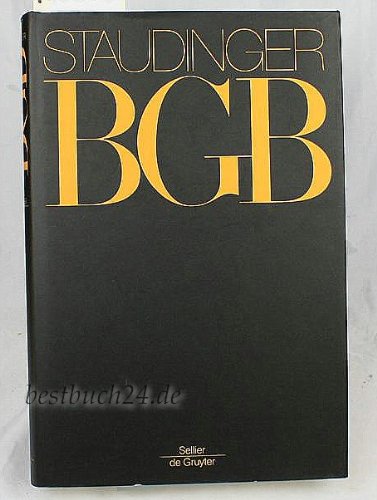 Kommentar zum Bürgerlichen Gesetzbuch mit Einführungsgesetz und Nebengesetzen, 68 Bde., Paragraphen 1922-1966 (J. von Staudingers Kommentar zum ... und Nebengesetzen. Erbrecht) Law