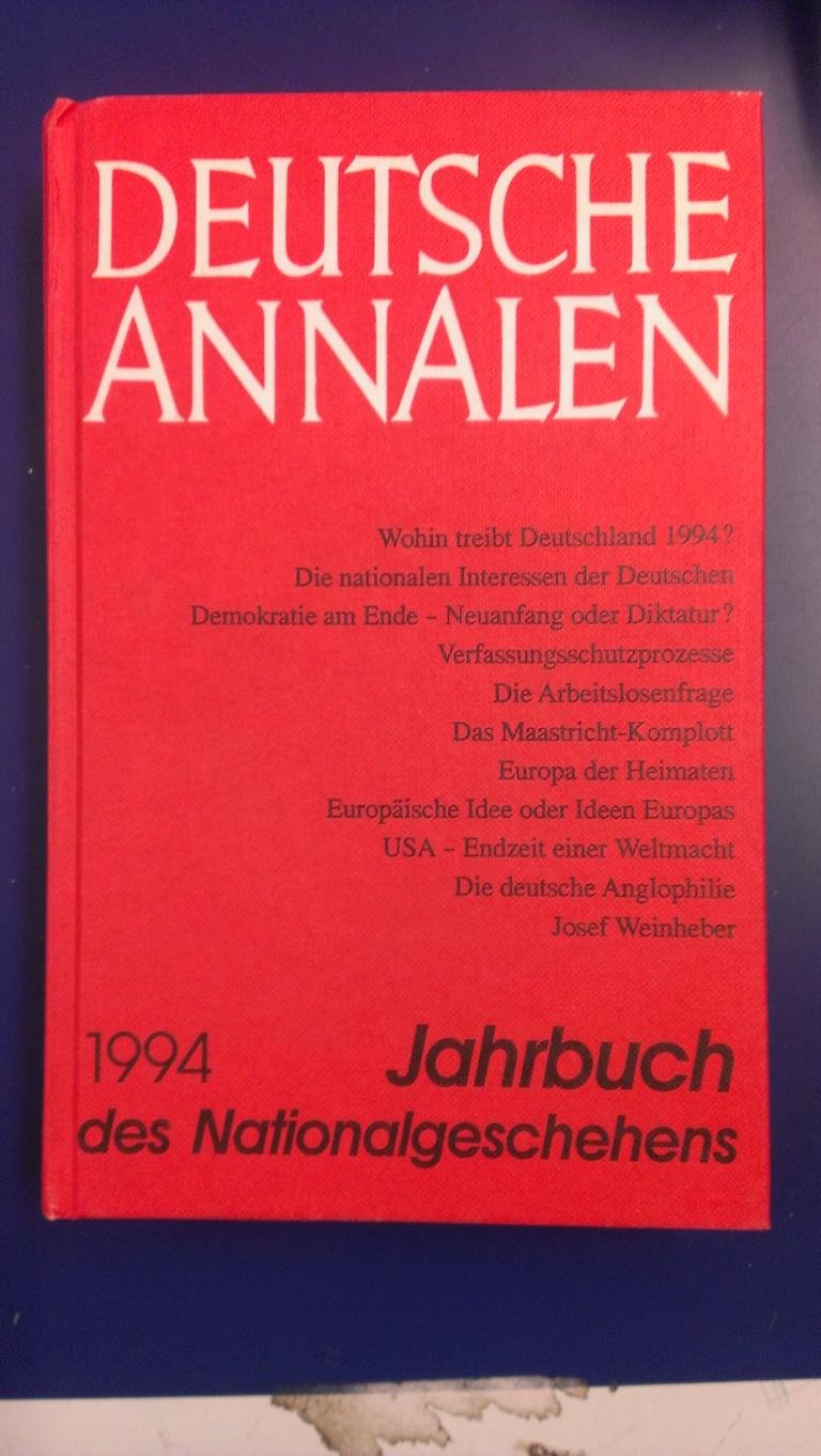 Deutsche Annalen. Jahrbuch des Nationalgeschehens: 1994 Business & Technology