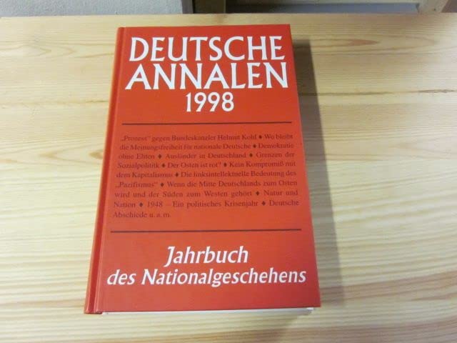 Deutsche Annalen. Jahrbuch des Nationalgeschehens: 1998 Contemporary literature