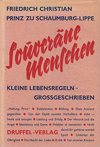 Souveräne Menschen: Kleine Lebensregeln - Großgeschreiben Contemporary literature