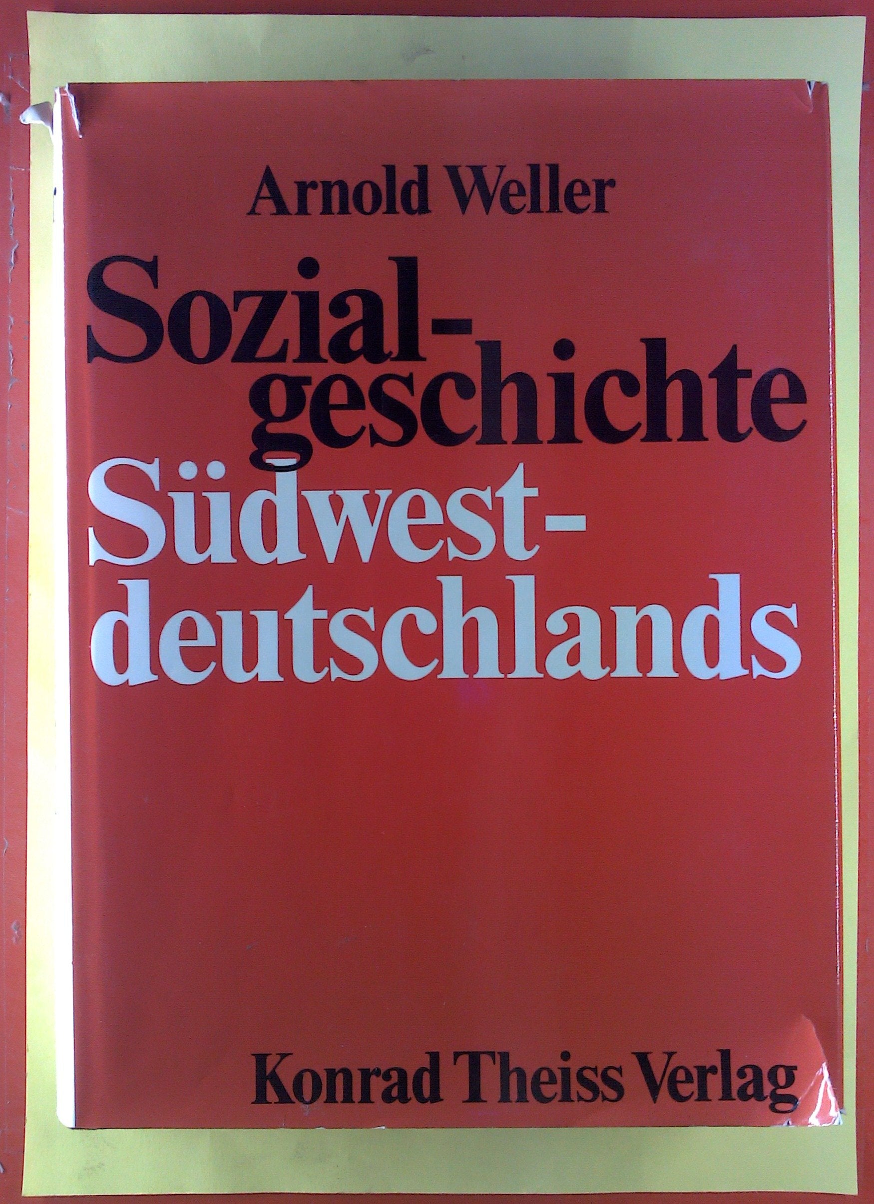 Sozialgeschichte Südwestdeutschlands Natural Sciences